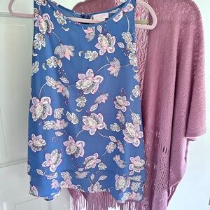 Women’s St Tropez Tank & Nine West Shawl Set